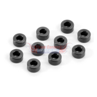 XRAY 303125-K  ALU SHIM 3x6x3.0MM - BLACK (10)